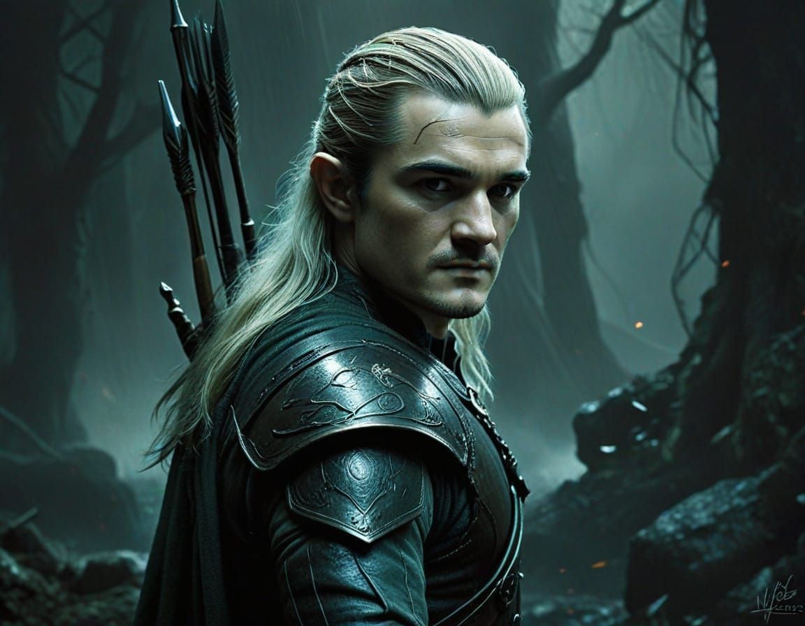 Legolas in Elegant Forest Attire