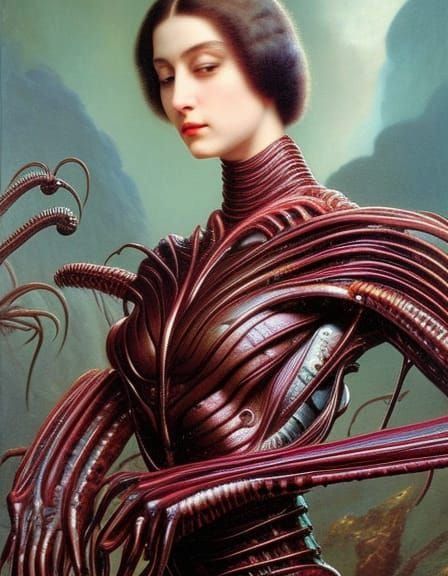 Alien Anatomist: A Sci-Fi Body Horror Portrait