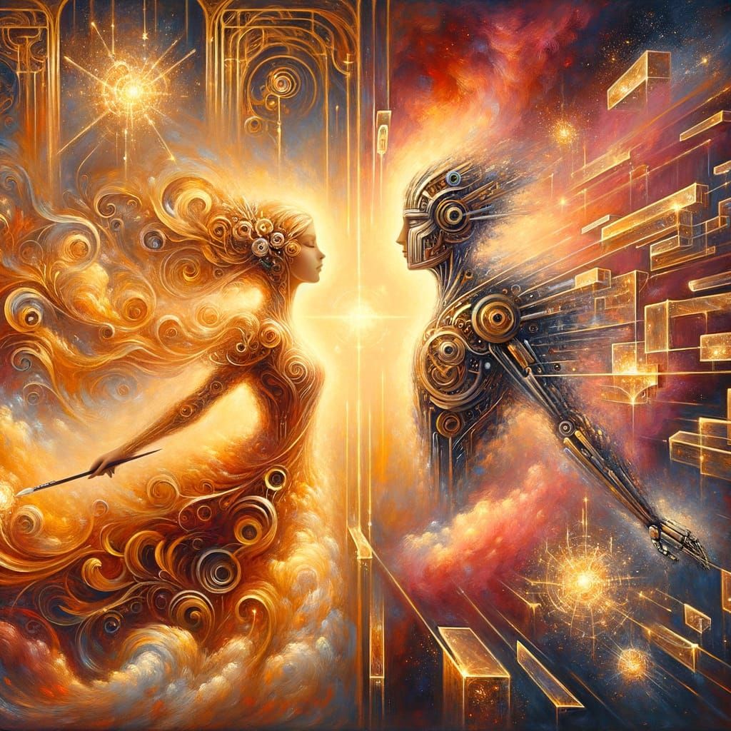 Two souls painted in eternity