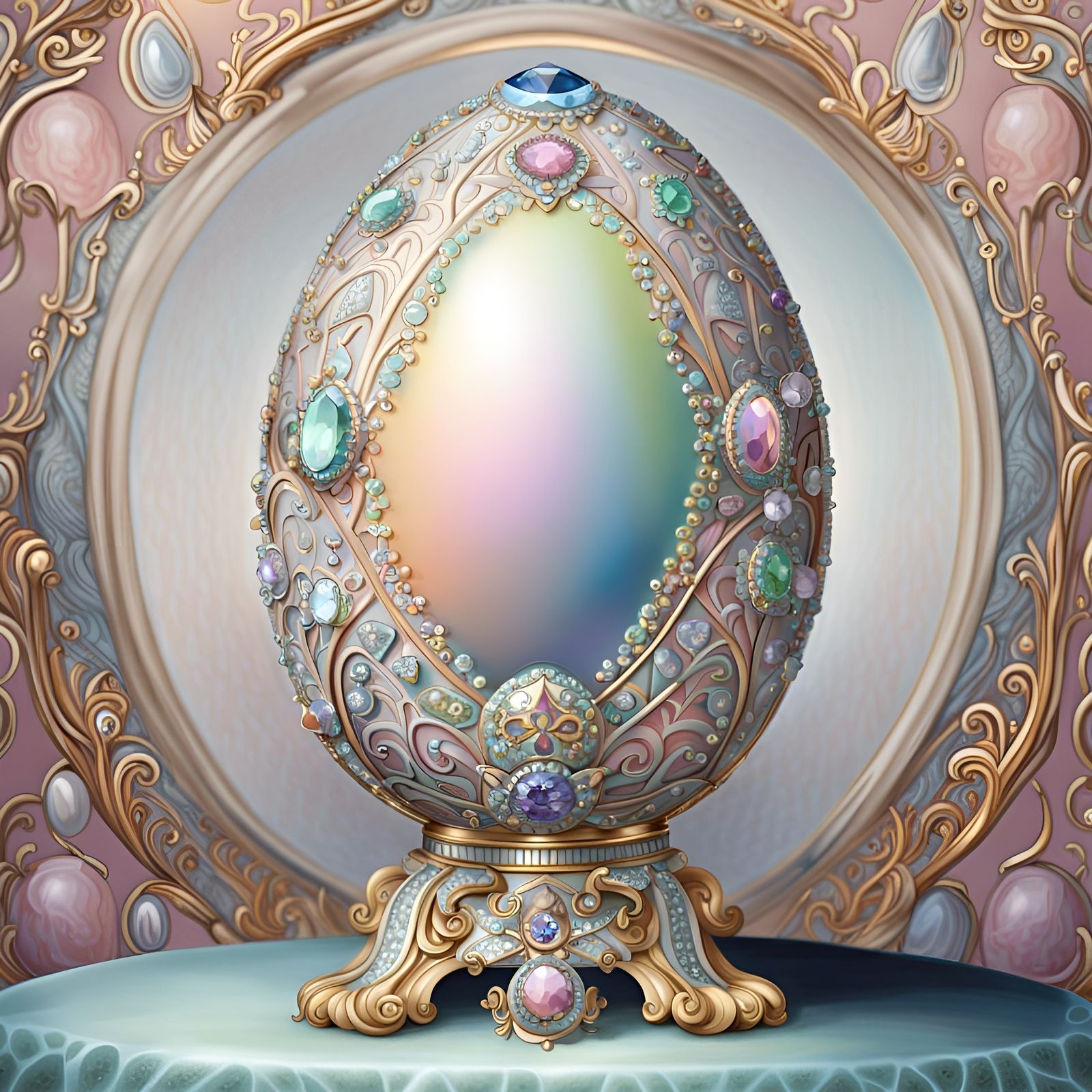 Beautiful Pastel Fabergé Egg