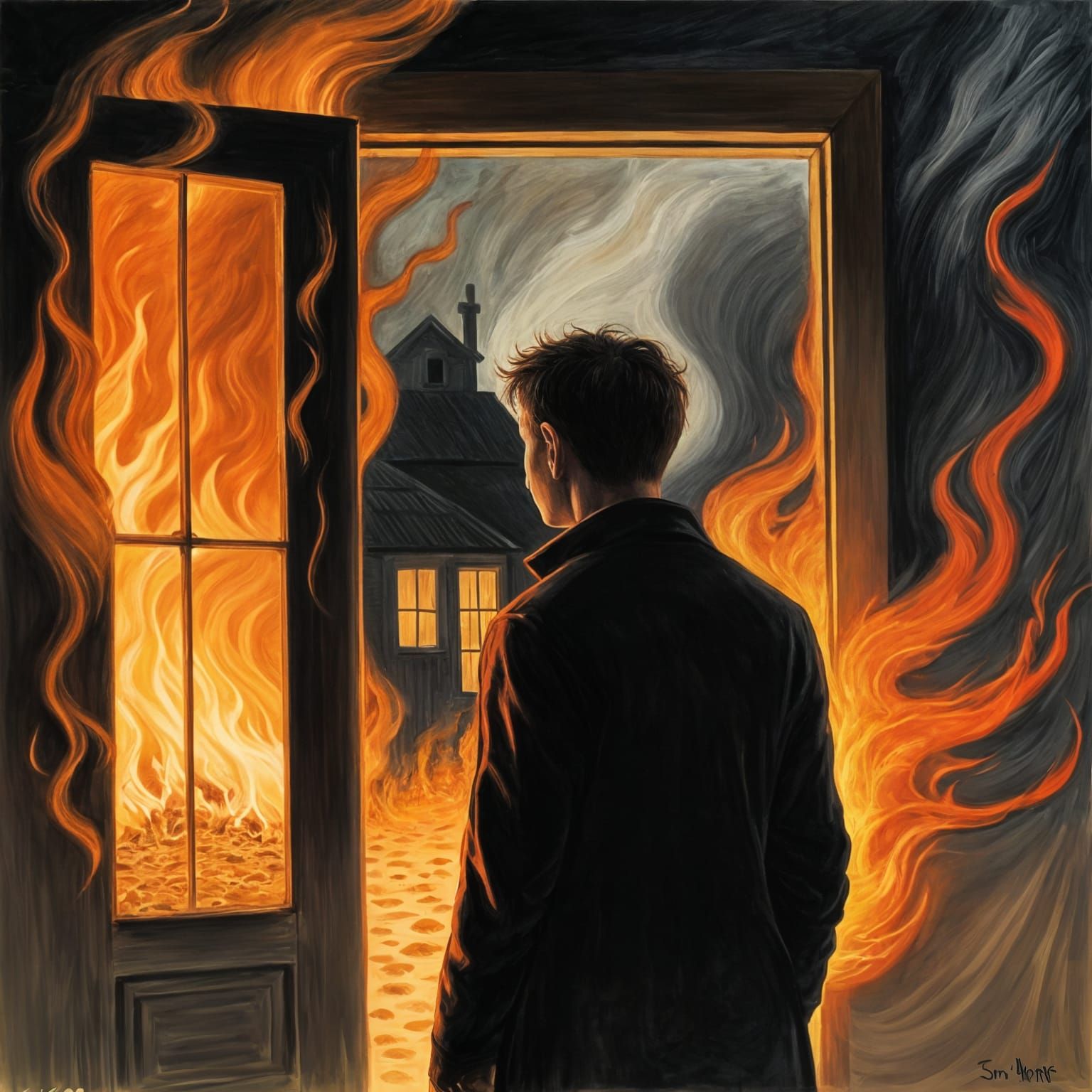 Burning House: A Symbol of Escape