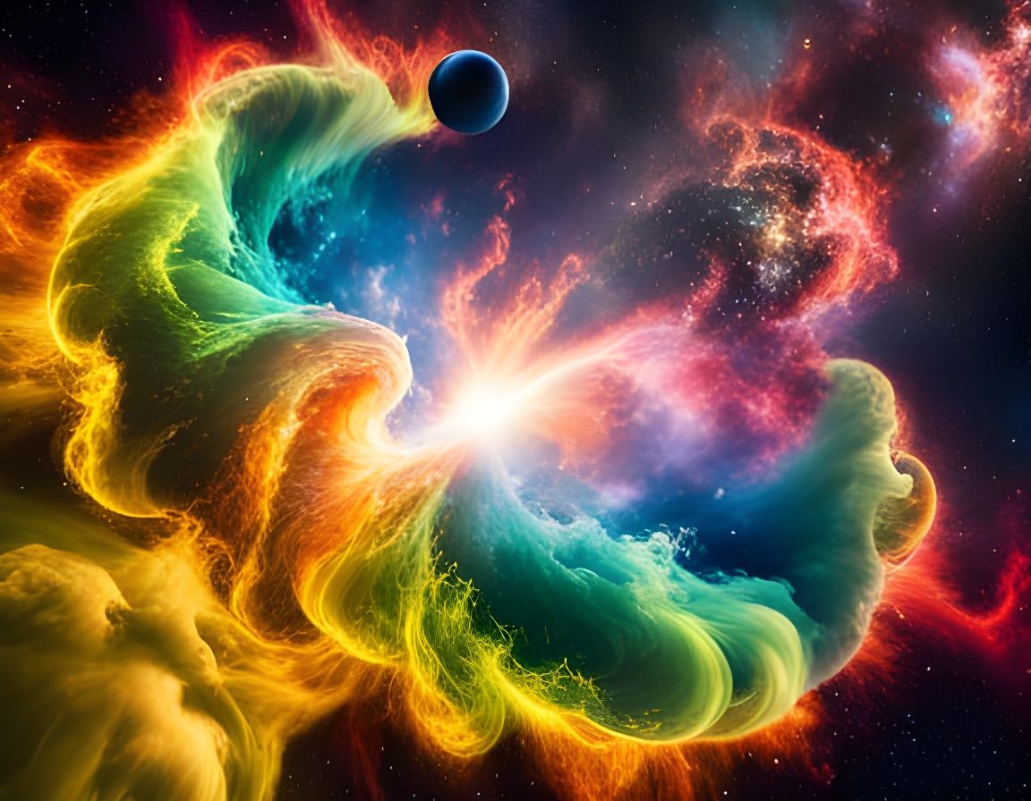 Mesmerizing Space Nebula in HDR Volumetric Lighting