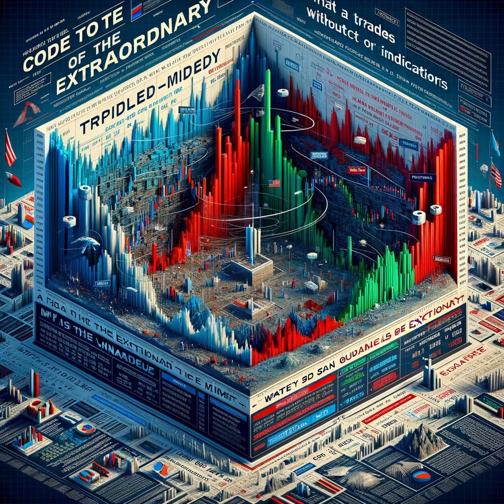 Intricate Forex Market Visualization with Price Action Chart