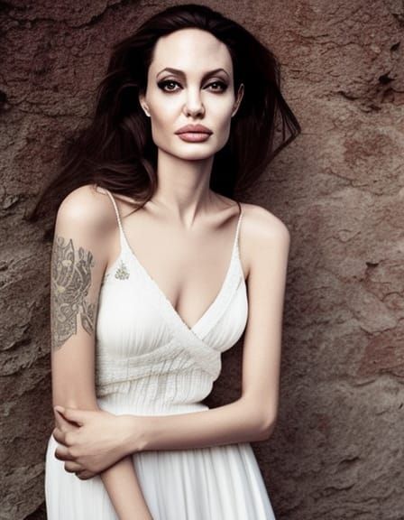 Evocative Portrait of a Young Woman in Fine Art Style