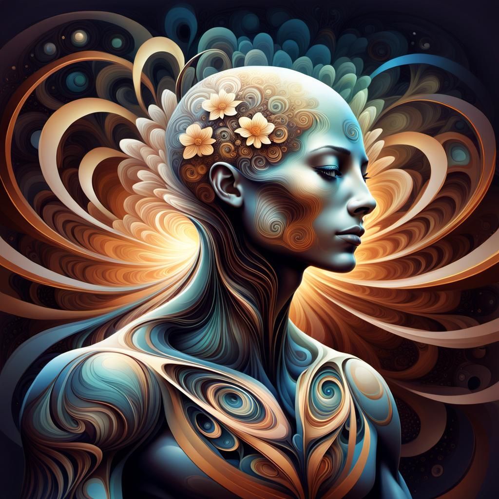 Serenely Breathing in the Saffron Light