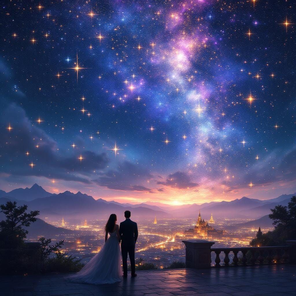 Celestial Starfall Scene in Velaris