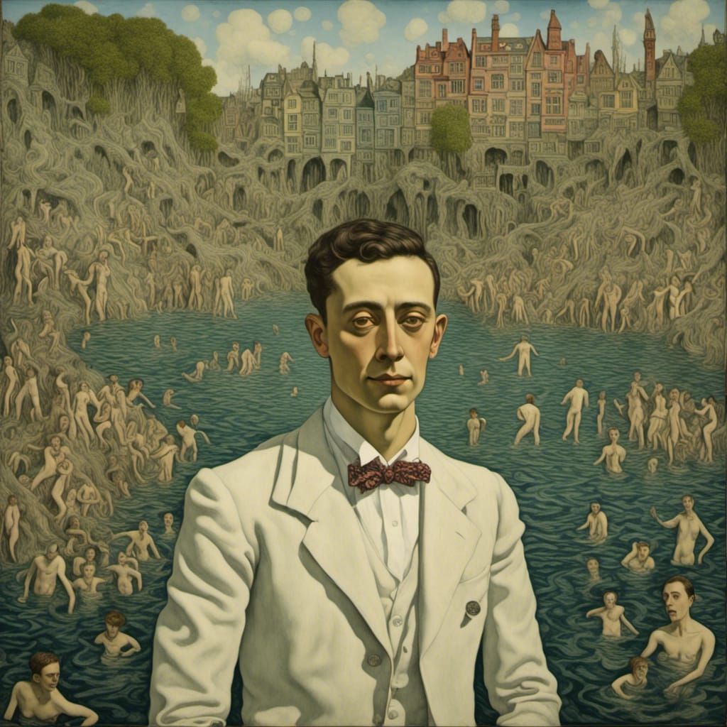 Psychedelic Diorama Portrait at Lido