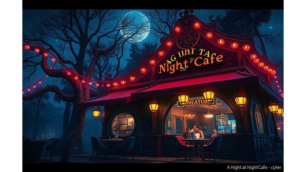 Surreal Fantasy World Unfolds at NightCafe