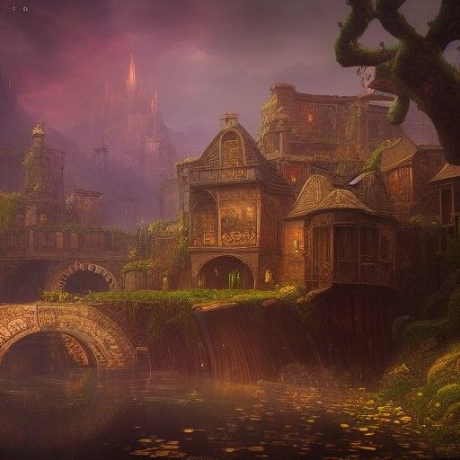 Enchanting Mother's Lullaby: Detailed Fantasy Art