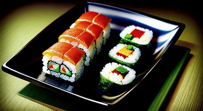 Photorealistic Surreal Sushi Art