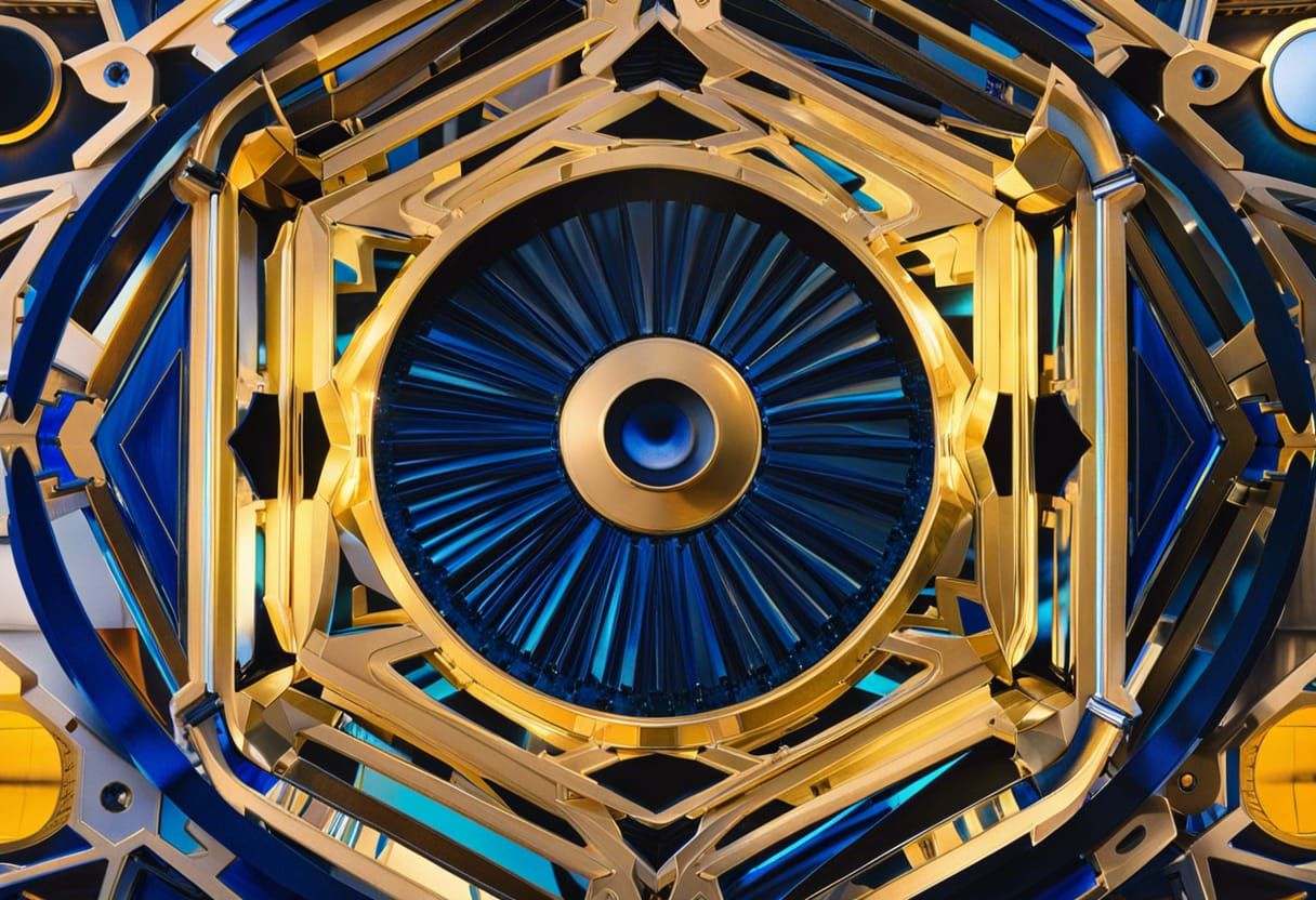 Abstract Art Deco Composition in Kandinsky Style