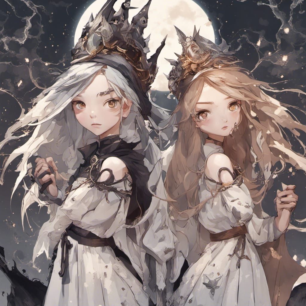 Witch Sisters at War: Dark Fantasy Concept Art