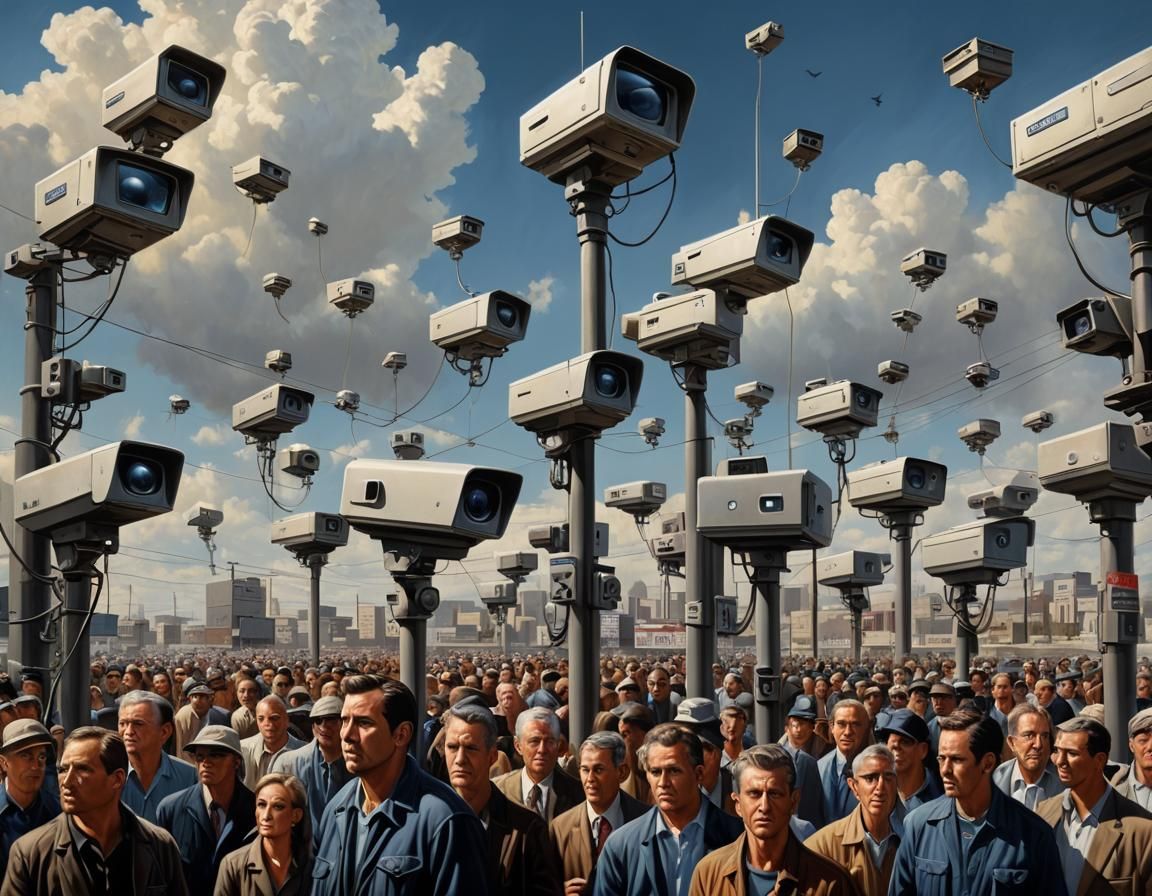 Surreal Watchers Watching the Watched by Clayton Crain