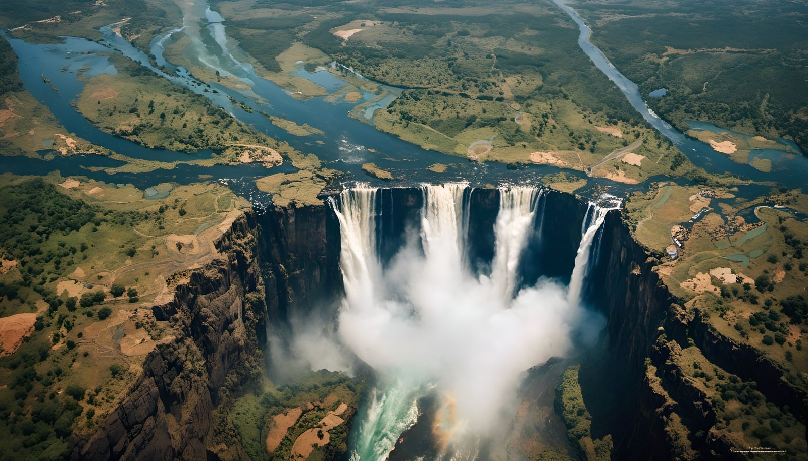 Victoria Falls in Hyperkraximalism Style