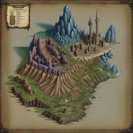 Hyperdetailed Underground Dungeon Map for RPG Play