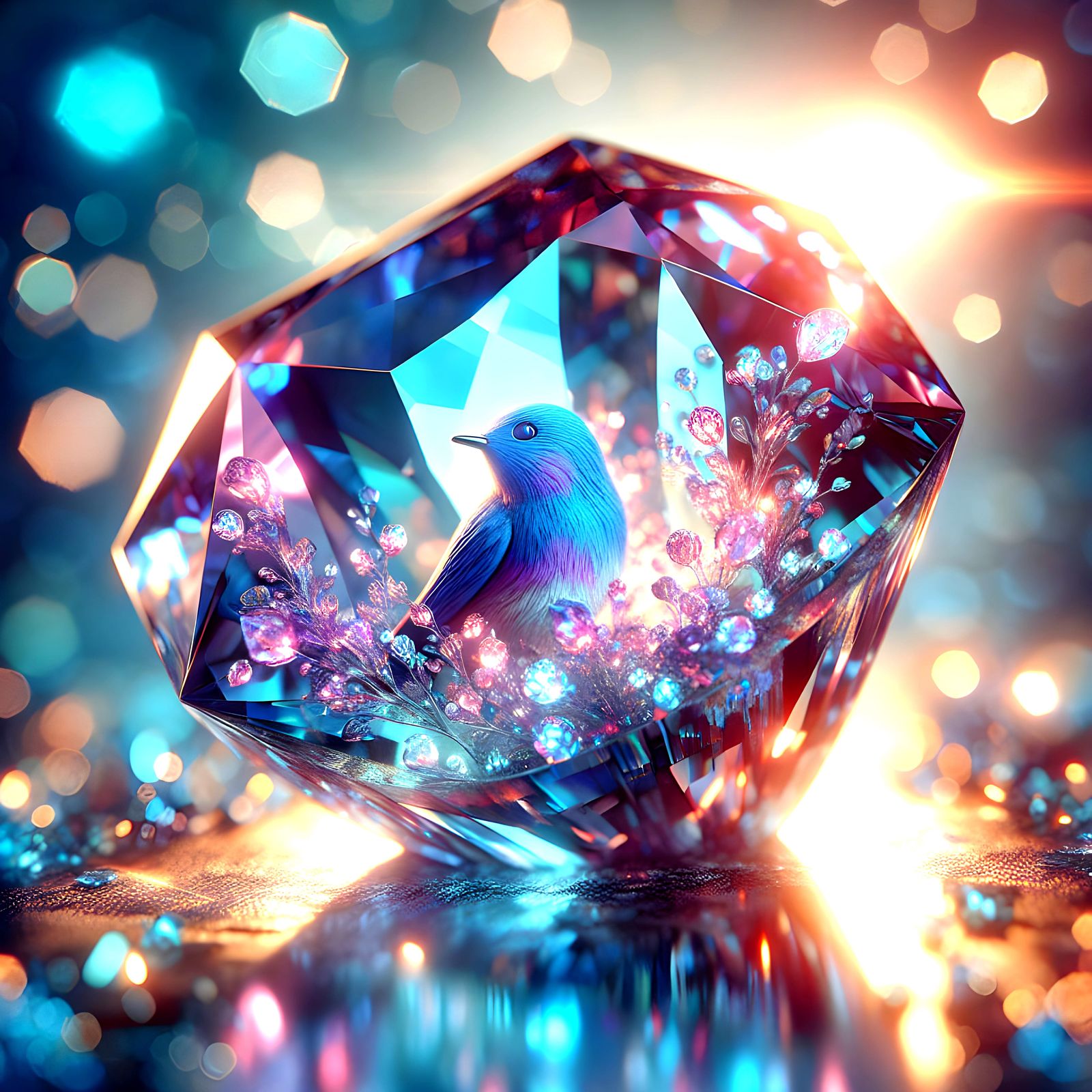 Bird in a Diamond Cage