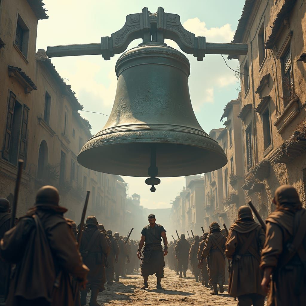 Dystopian Town Erupts in Deadly Combat After Bell Toll