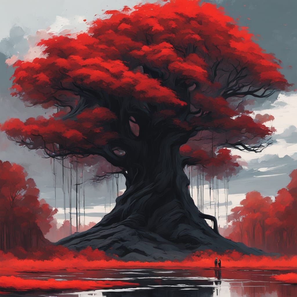 Ethereal Tree Guardians Fantasy Landscape