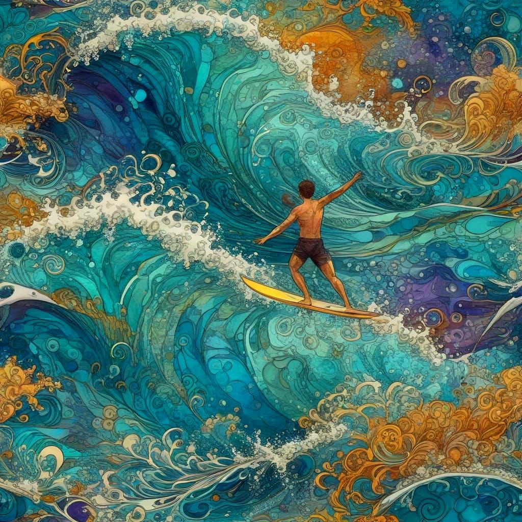 Turbulent Turquoise Tides