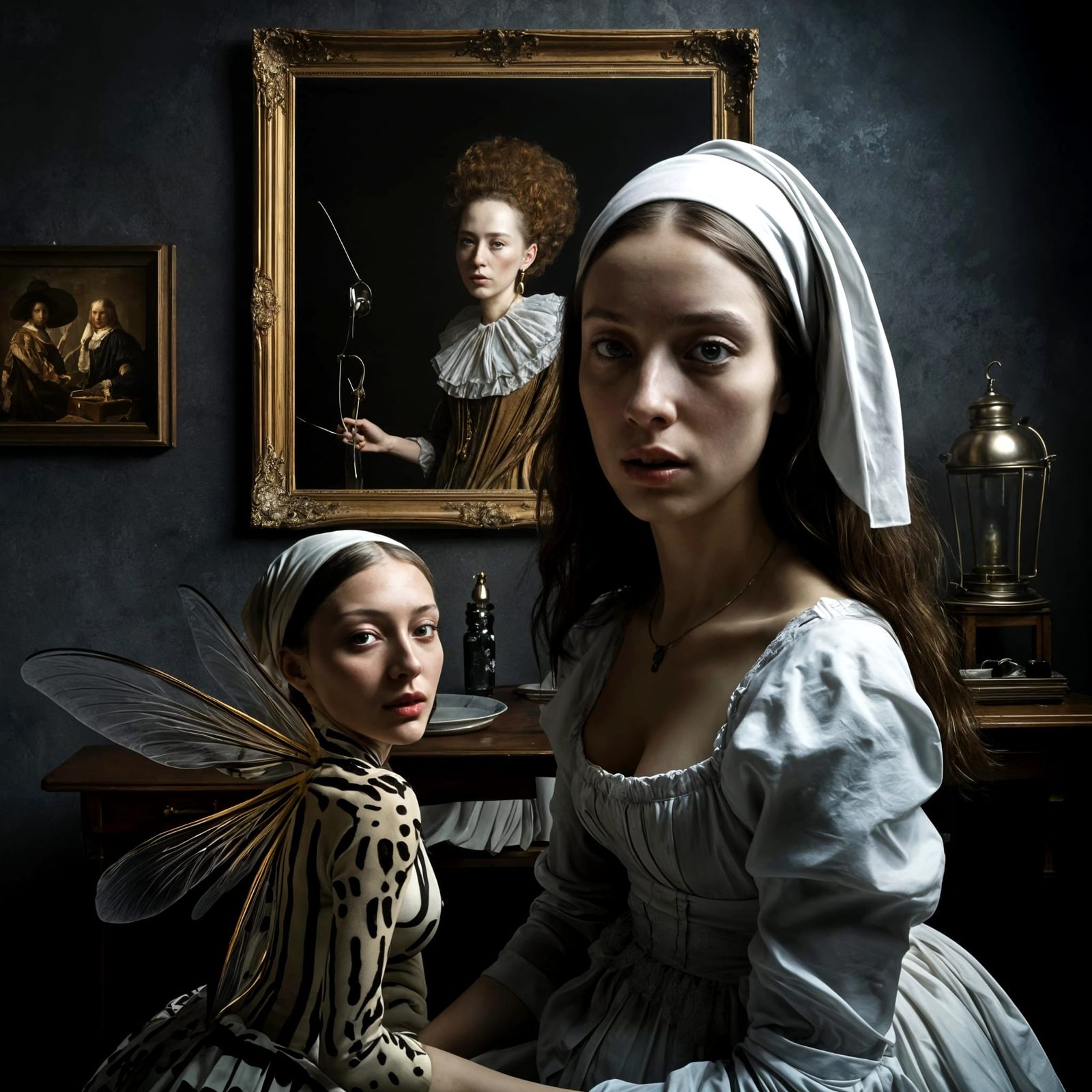 Surreal 17th Century Life in Matte Painting Style