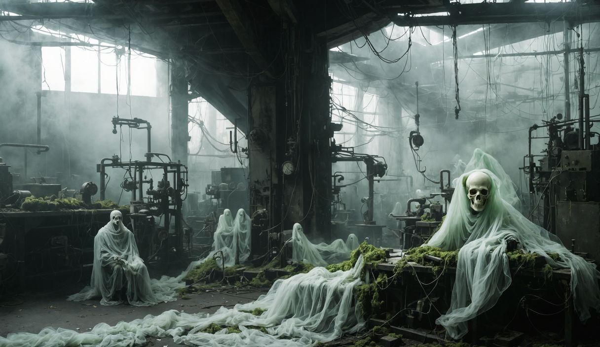 Simple White Cartoon Ghost Graphic