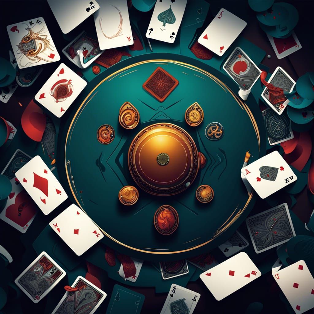 Circular Vector Art Deck of Cards