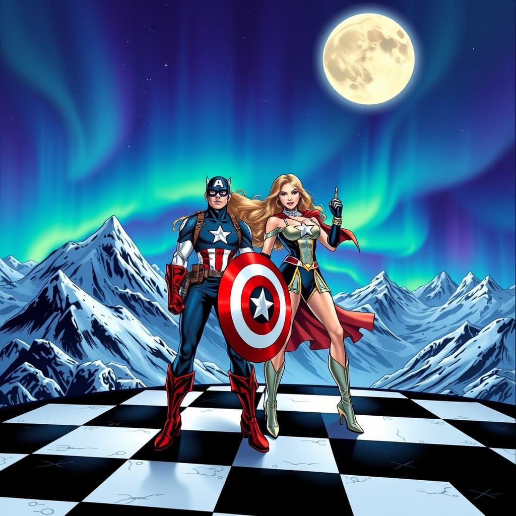 Female Captain America and Stargirl Stand Together Under the...