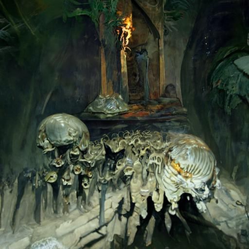 Sinister Bone Tower in Ancient Wonderland