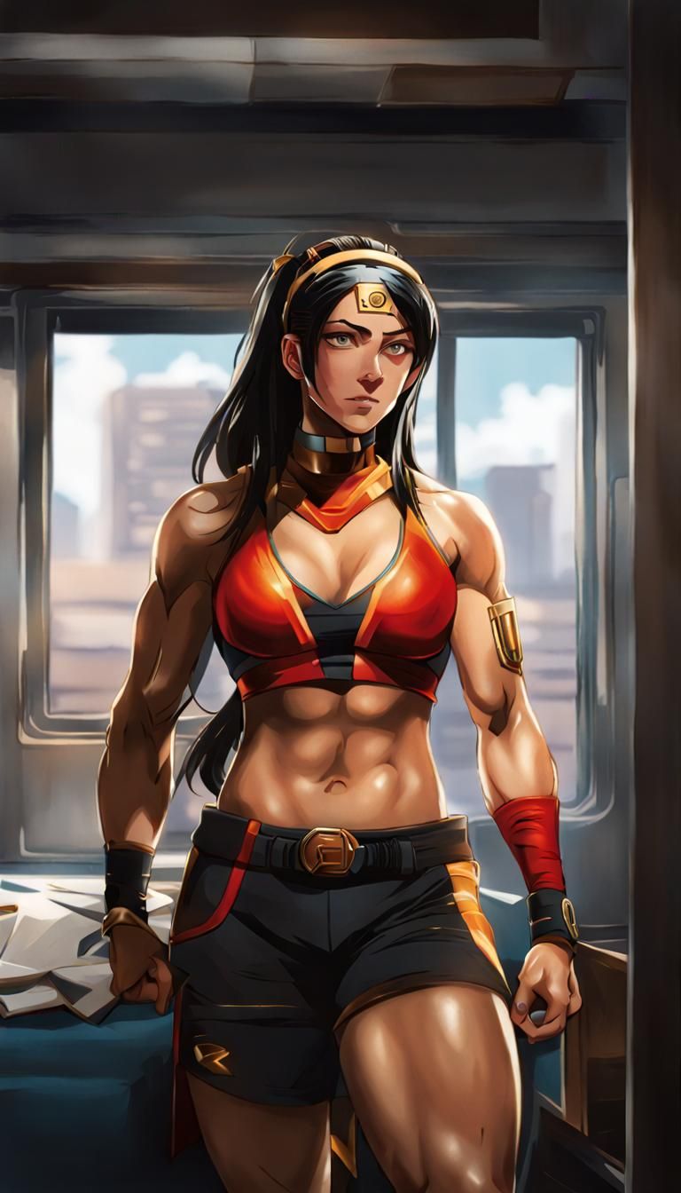 Anime Character Design Illustration in Hyperrealistic Style