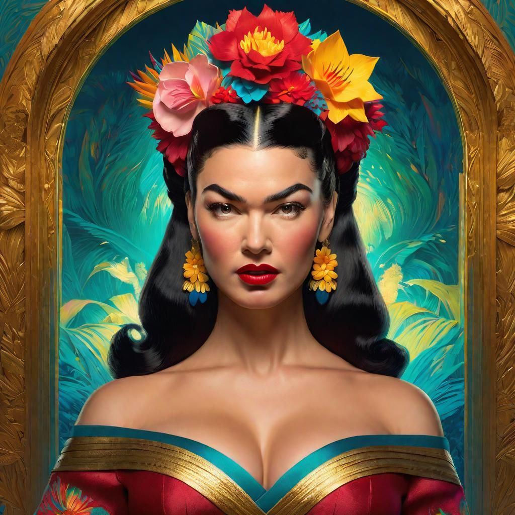 Gorgeous Betty as Frida Kahlo by Per.