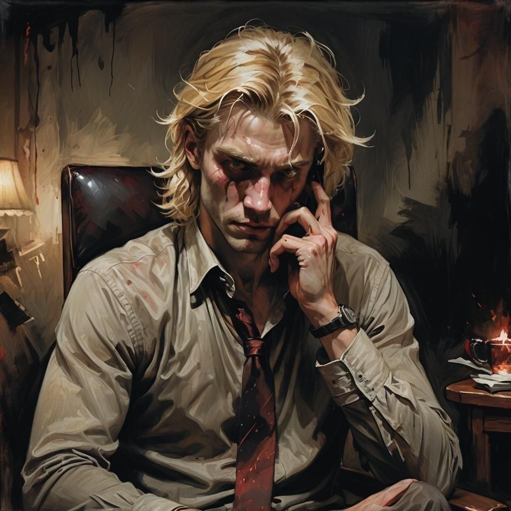 Man's Despair: Dark Fantasy Concept Art