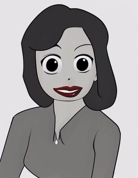 Flat design : Woman - Monochrome