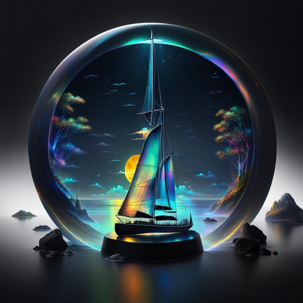 Holographic Sailboat Art: A Vision of the Future