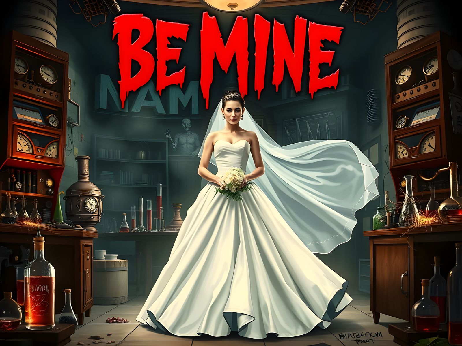 Bride of Frankenstein Haunts Mad Scientist Laboratory on Val...