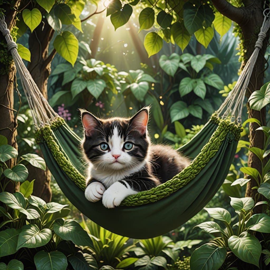 Majestic Secret Garden Oasis in Digital Art