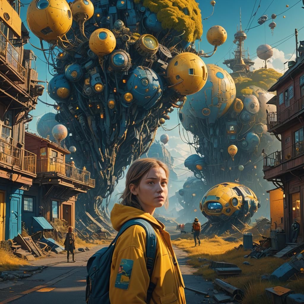 Surreal Fantasy World Photobomb in Digital Matte Painting