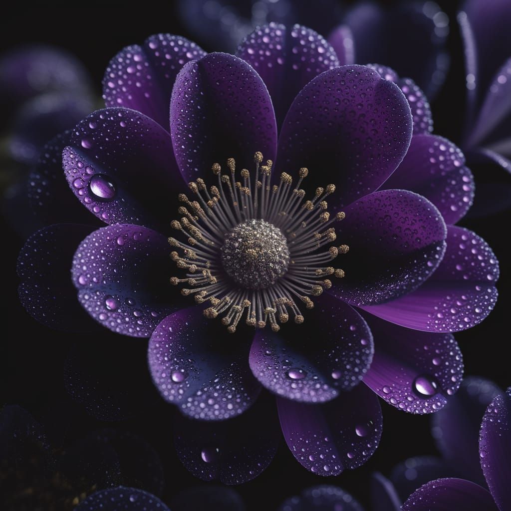 Luxurious Deep Purple Bloom