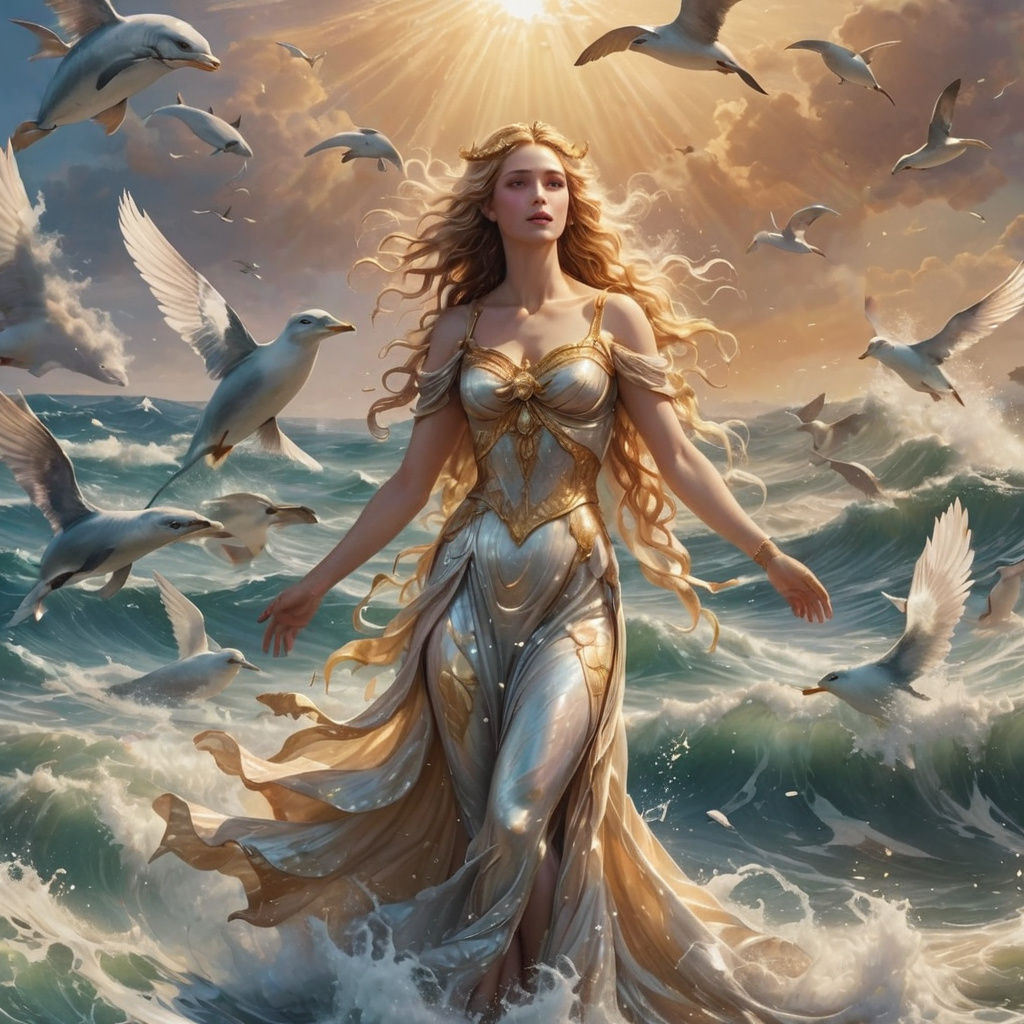 Aphrodite Emerges from the Foaming Sea