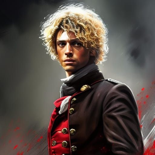 Enjolras Portrait in French Revolution Speedpaint Style
