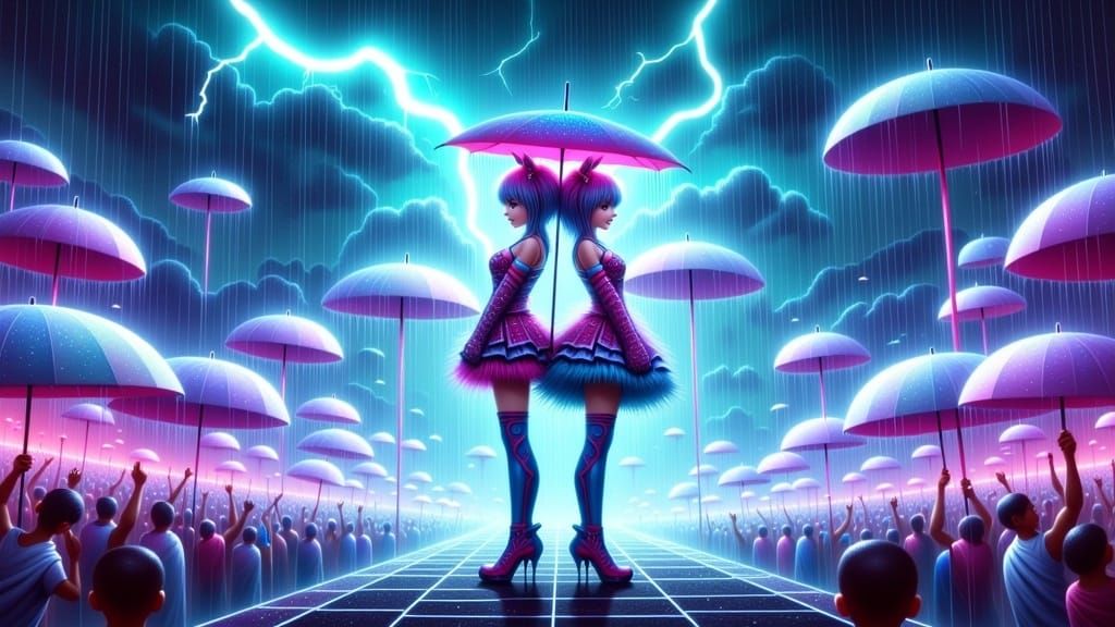 Fantasy Concert in a Cyberpunk Storm