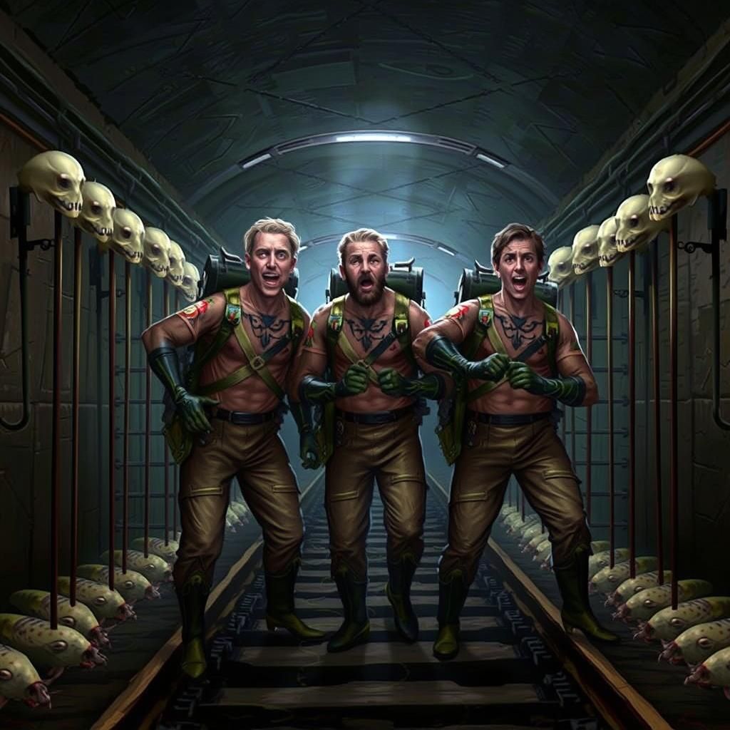 Menacing Eel Sea Monster Inspired by Biomechanical Horror