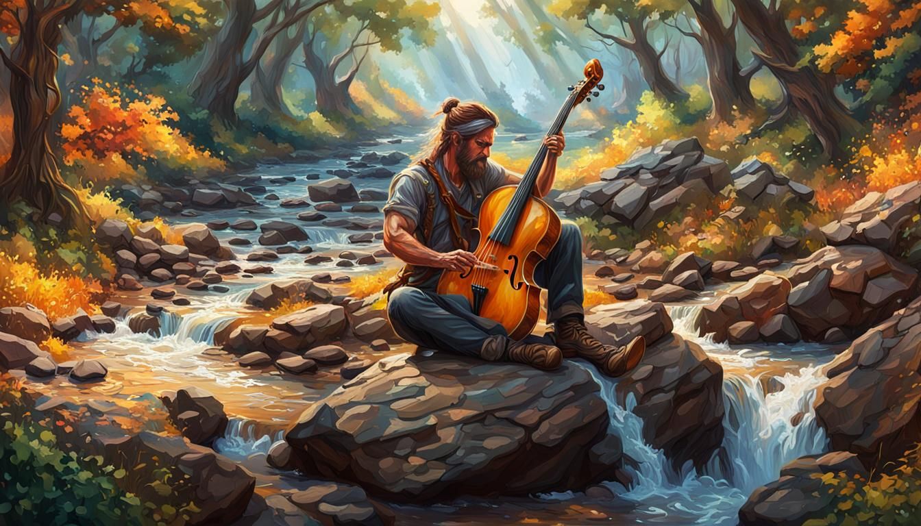 Music's Charms: A Hyperrealistic Splash Art Concept