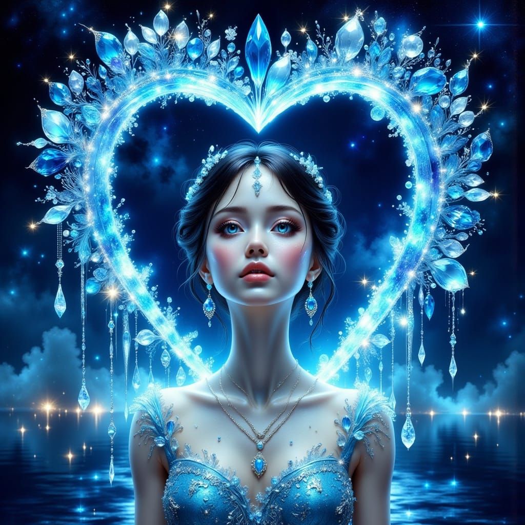 Sapphire Doll Woman in Superflat Style