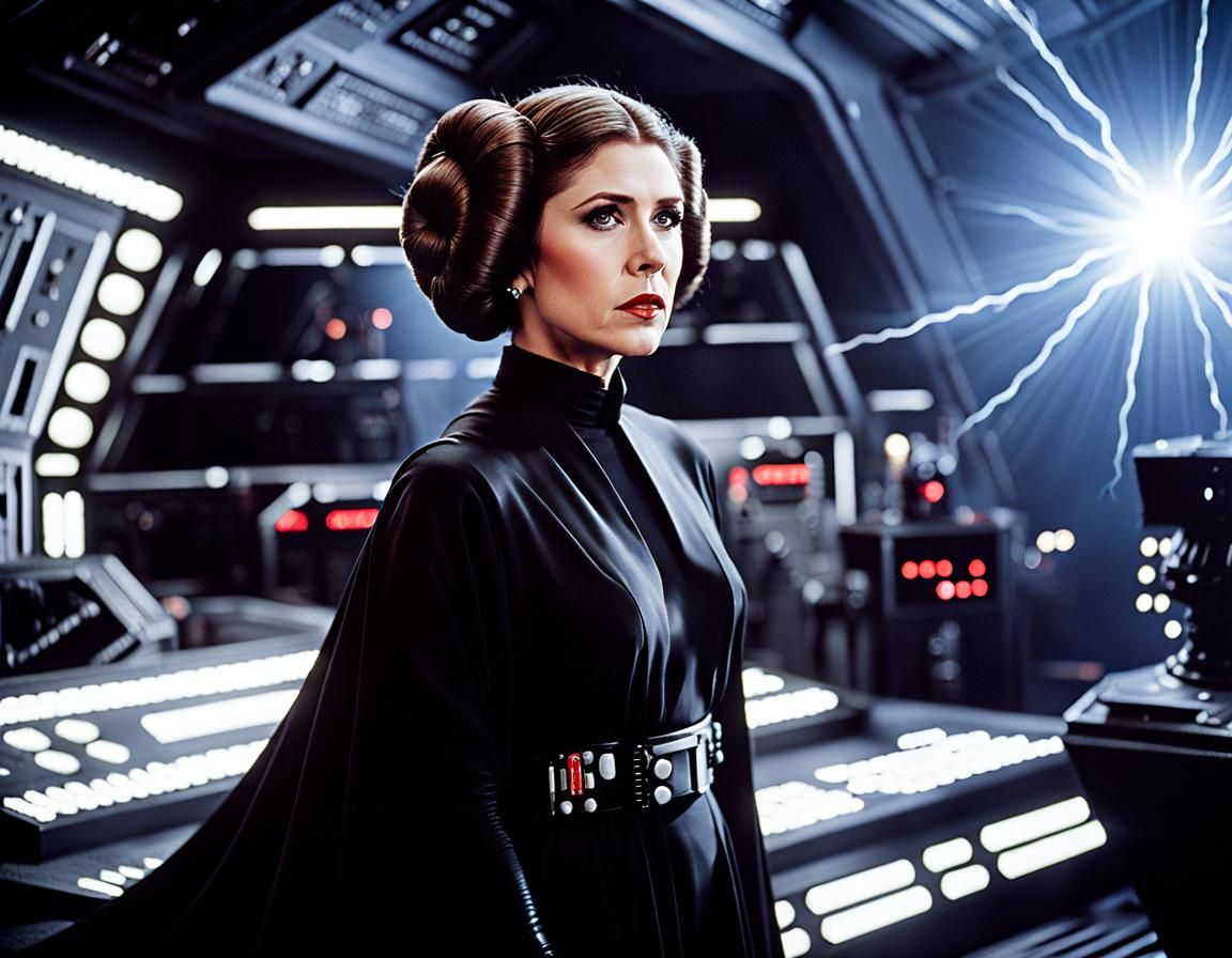 Sith Lord Princess Leia with Force Lightning