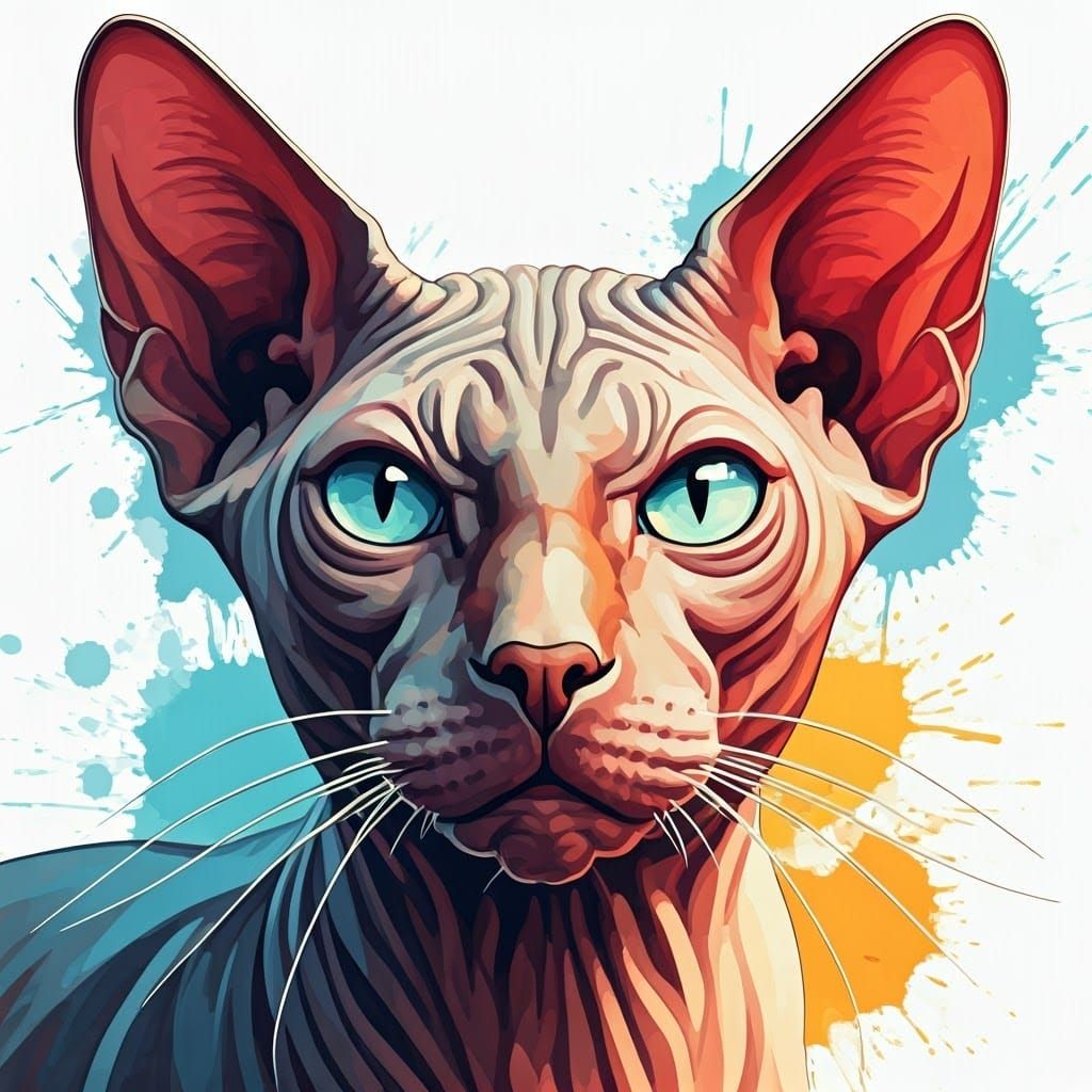 A Peterbald Cat