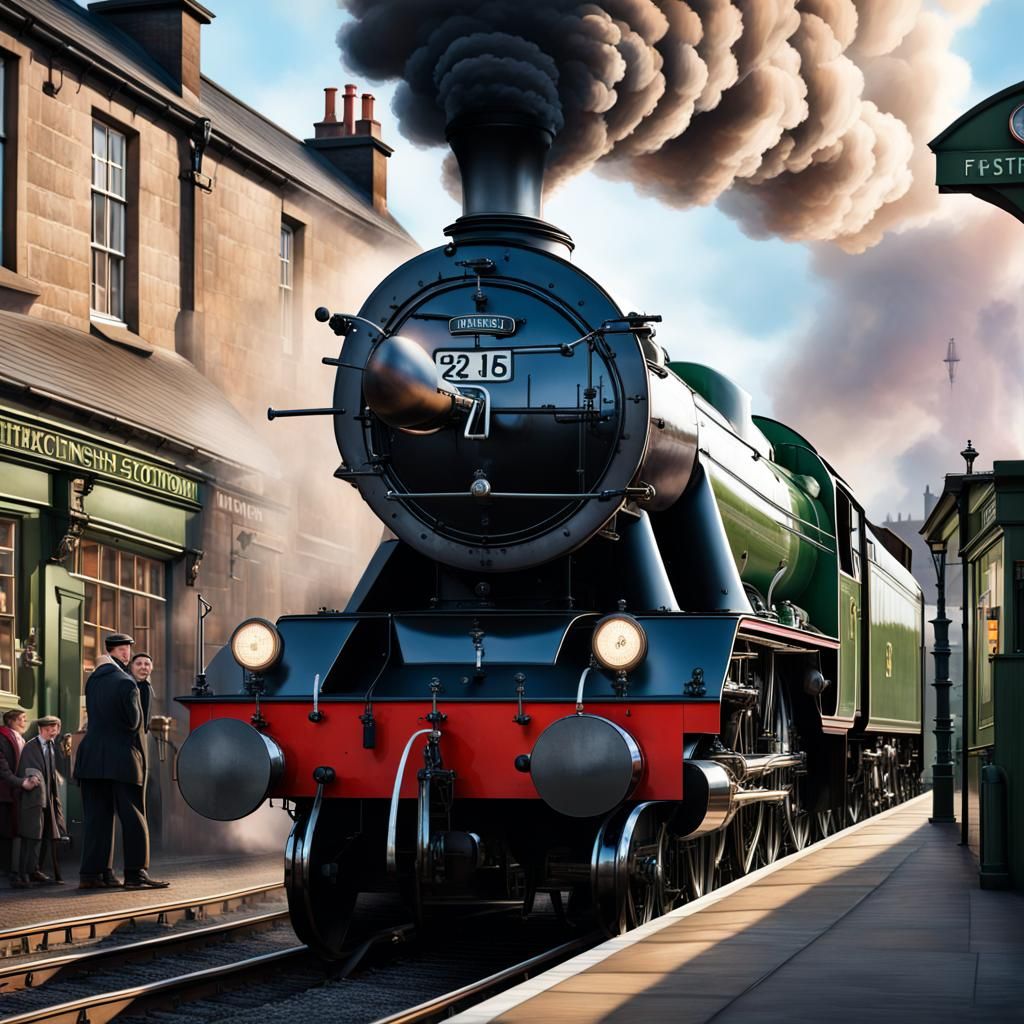 Flying Scotsman at Scottish Highlands Station