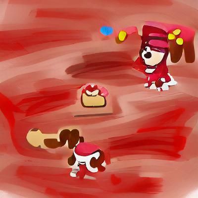 Red Velvet Cookie and Dog