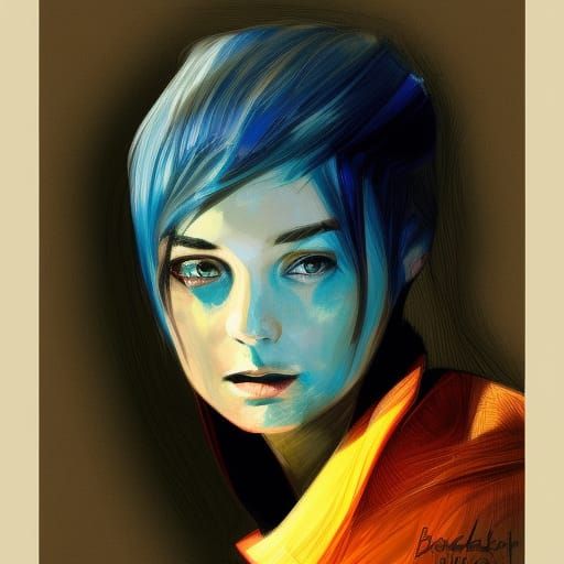 Striking Digital Portrait