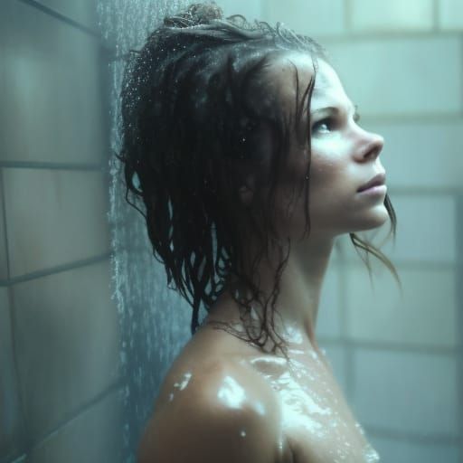 In the Shower - Rhona Mitra