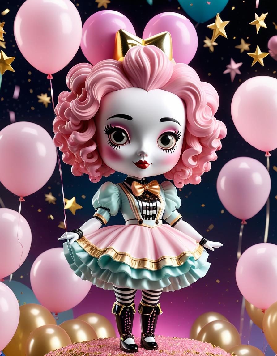 Mime girl bobblehead